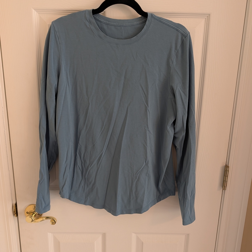 Lululemon Love long sleeve shirt, Utility Blue, size 10